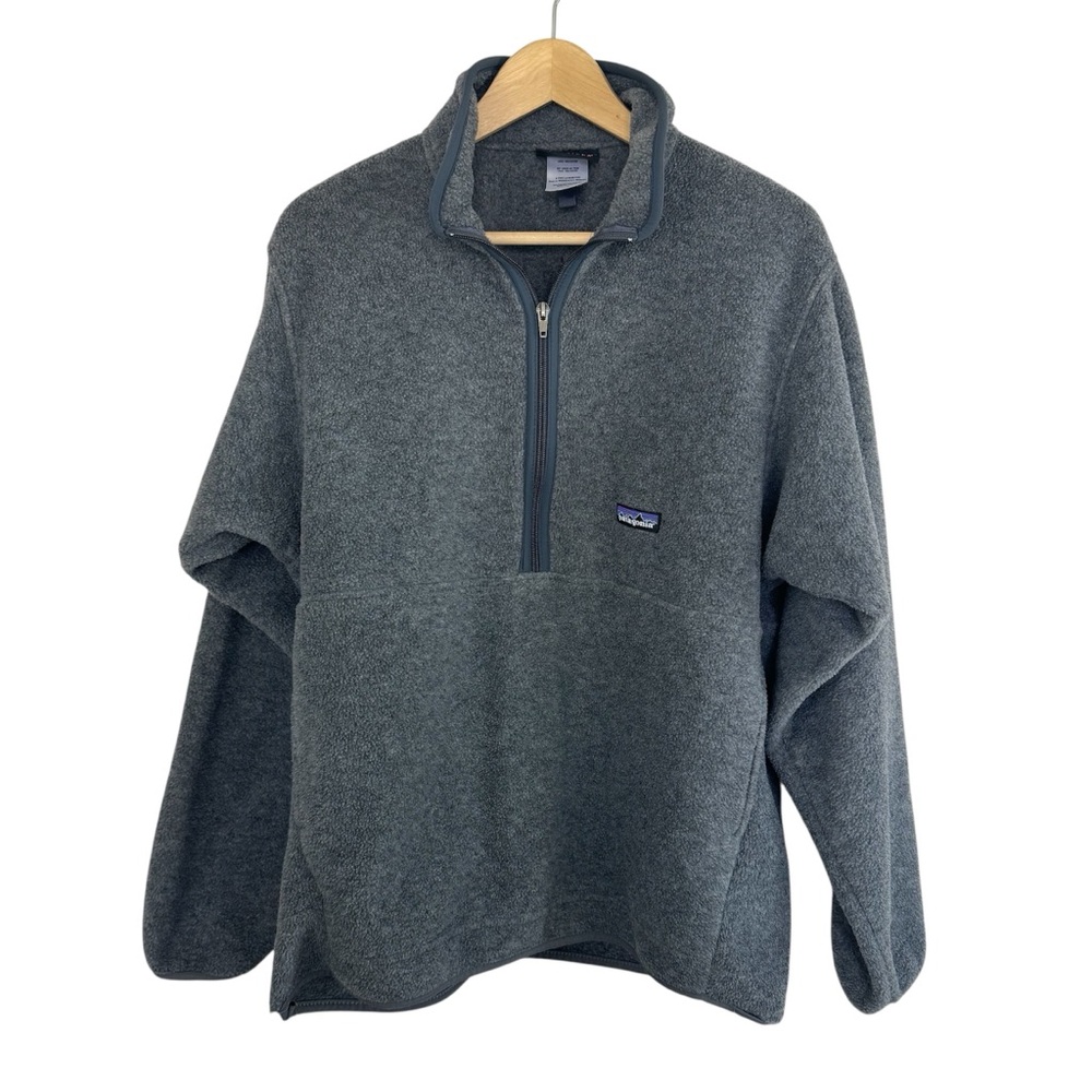 Patagonia Synchilla Marsupial Fleece Gray Size M Flaw Read Description